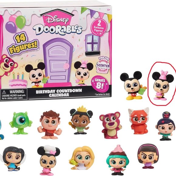 Disney Doorables Series 8: Minnie with Cupcake (SCENTED BIRTHDAY EXCLUSIVE) - Picture 3 of 4